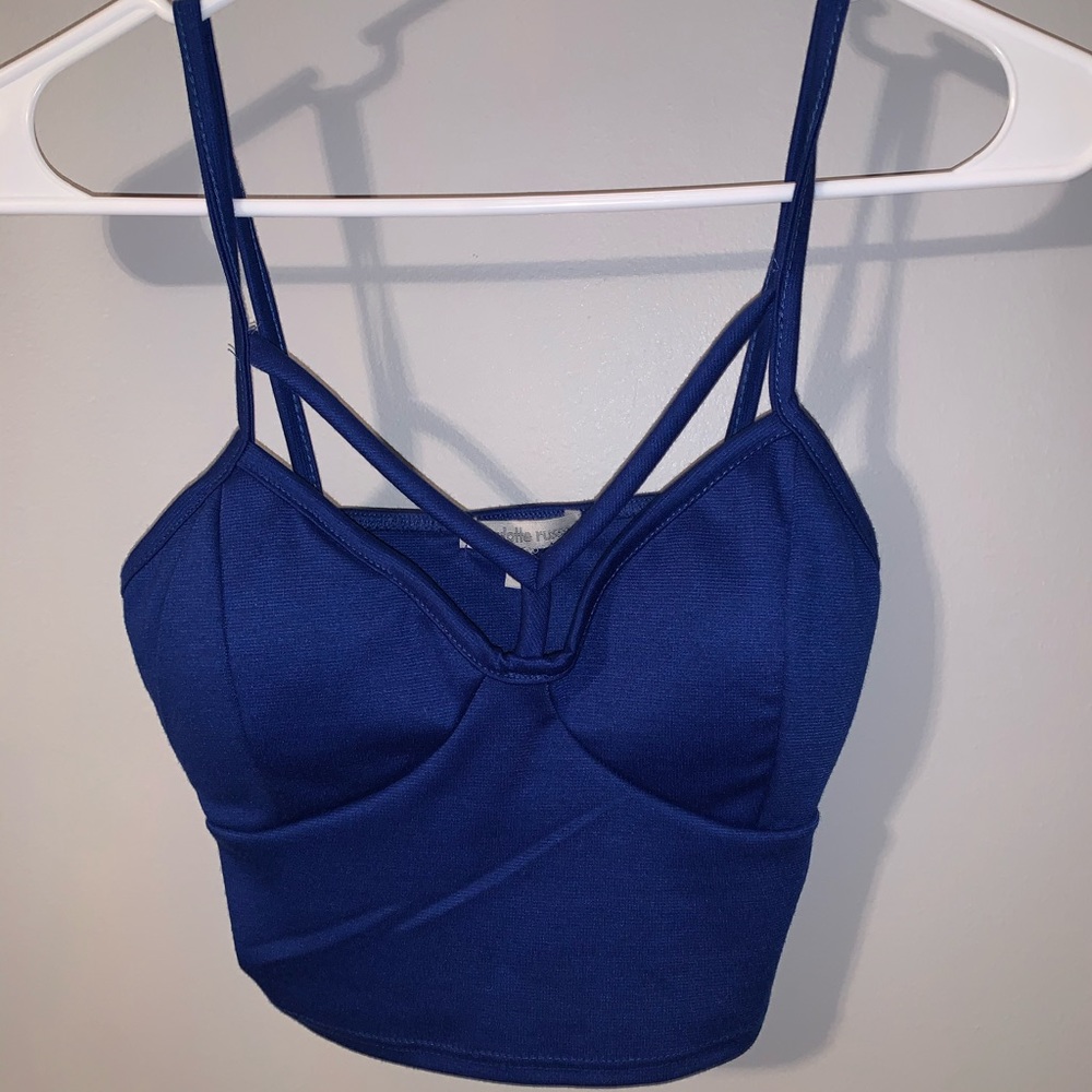 Royal Blue Crop Top Tank